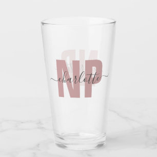 Personalised NP Nurse Practitioner Graduation Chic Glass