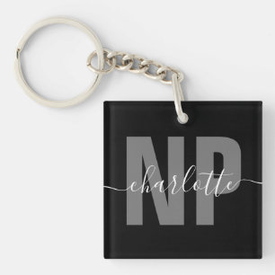 Personalised NP Nurse Practitioner Graduation Chic Key Ring