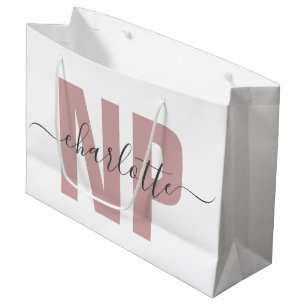 Personalised NP Nurse Practitioner Graduation Chic Large Gift Bag