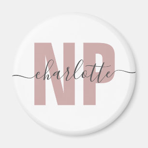 Personalised NP Nurse Practitioner Graduation Chic Magnet