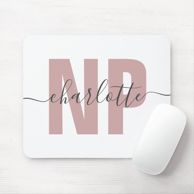 Personalised NP Nurse Practitioner Graduation Chic Mouse Pad (With Mouse)