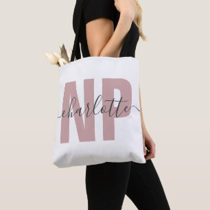 Personalised NP Nurse Practitioner Graduation Chic Tote Bag