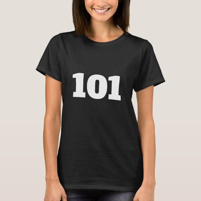 Personalised number 101 T-Shirt (Front)
