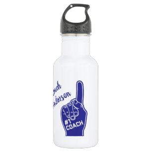 Personalised Number One Coach Foam Finger 532 Ml Water Bottle