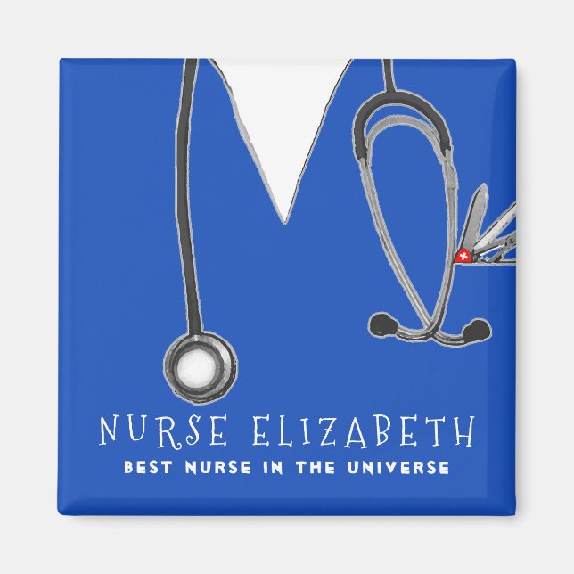 Personalised nurse appreciation gifts magnet (Front)