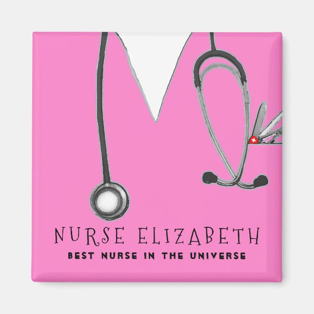 personalised nurse appreciation gifts magnet (Front)