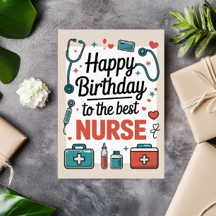 Personalised Nurse Birthday Card
