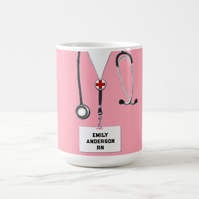 Personalised Nurse Gift Coffee Mug (Center)