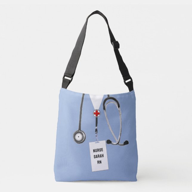 Personalised Nurse Gift Crossbody Bag (Front)
