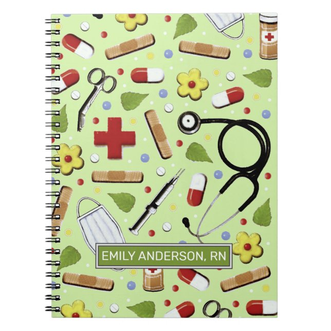 Personalised Nurse Gift Idea Notebook (Front)