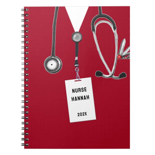 Personalised Nurse Gift Ideas Notebook (Front)