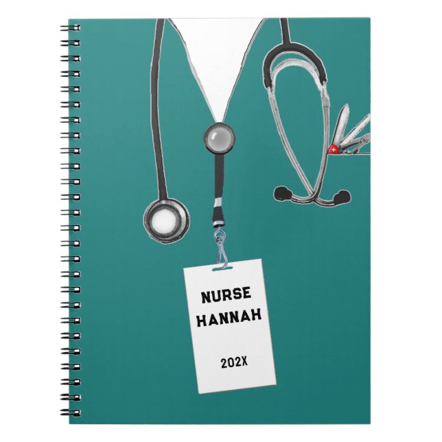 Personalised Nurse Gift Ideas Notebook (Front)