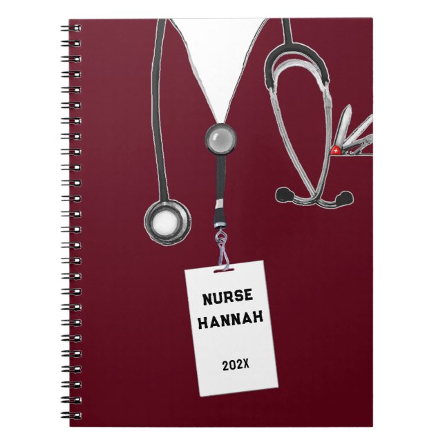 Personalised Nurse Gift Ideas Notebook (Front)