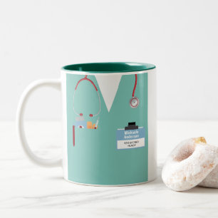 Personalised Nurse Gift Mug With Scrubs & Name