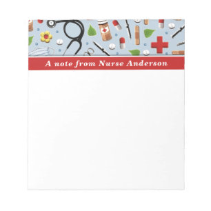 personalised nurse gift notepad