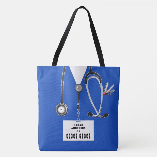 Personalised Nurse Gift Tote Bag (Front)