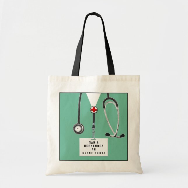 personalised nurse gift tote bag (Front)