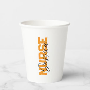 Personalised Nurse Glass Tumbler as Custom Graduat Paper Cups