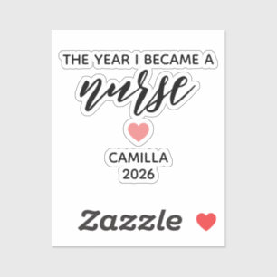 Personalised Nurse Graduation ,The Year I Became 