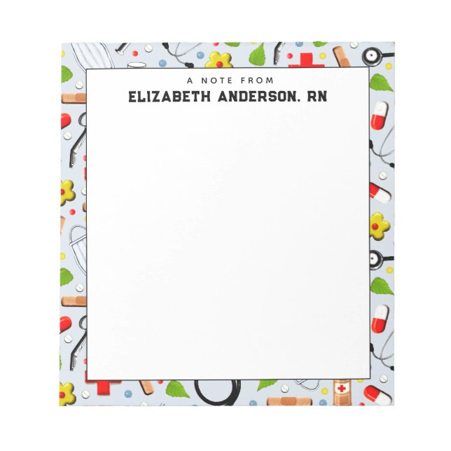 Personalised Nurse Notepad (Front)
