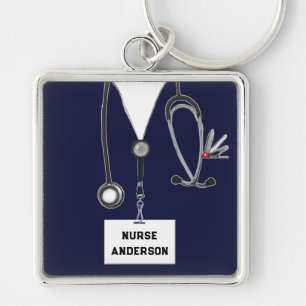 Personalised Nurse Novelty Gift Key Ring