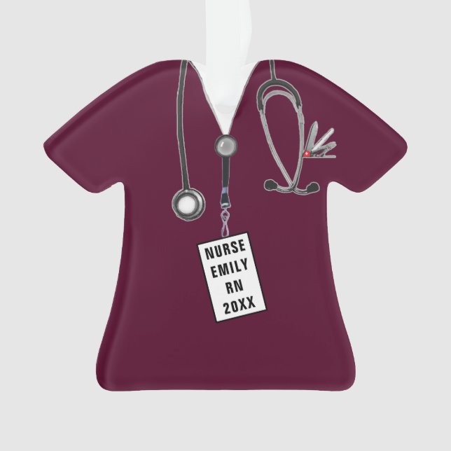 personalised nurse ornament (Front)