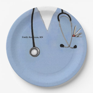 Personalised Nurse Paper Plate