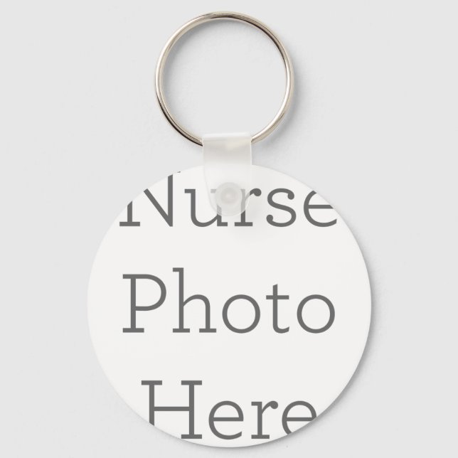 Metal Circle Keychain, 5.08 cm (Front)