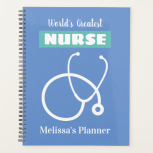 Personalised nurse planner with stethoscope design
