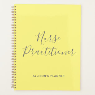 Personalised Nurse Practitioner Student Yellow Planner