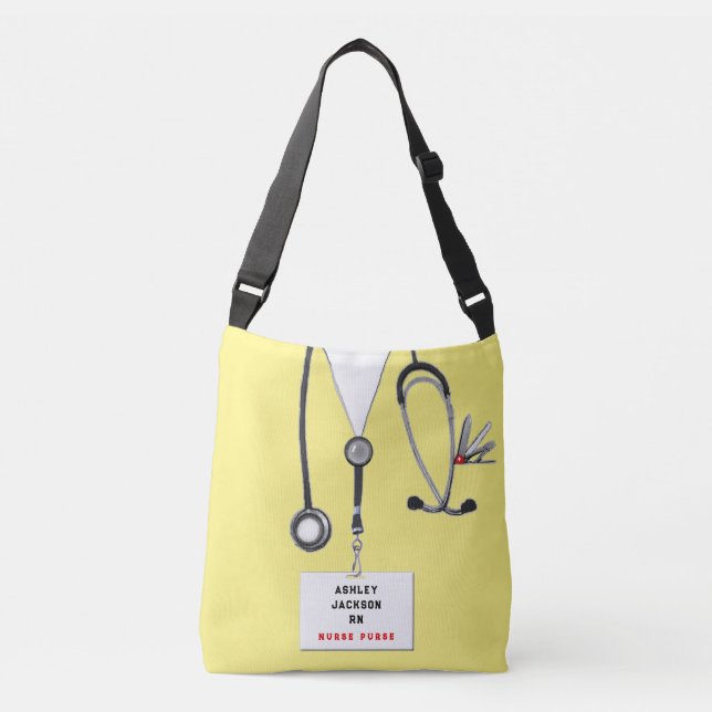 personalised nurse purse crossbody bag (Front)
