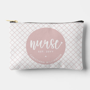 Personalised Nurse RN graduation Elegant Accessory Pouch