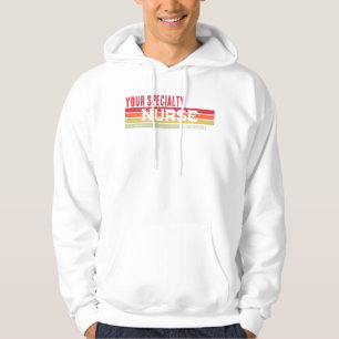 Personalised Nurse Speciality Graduation Year Hoodie