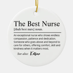 Personalised Nurse Thank You Ornament – The Best