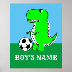 Personalised Nursery Decor Dino Boys Name