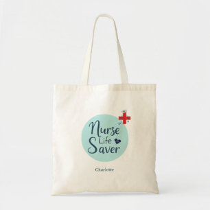 Personalised Nurses Day Name Gift Tote Bag