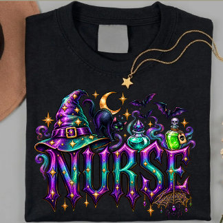 Personalised Nurses Halloween Shirt