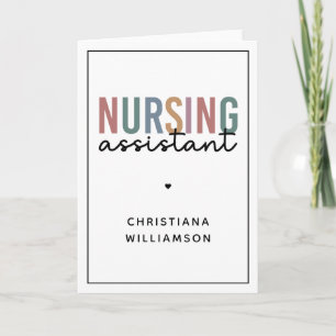 Personalised Nursing Assistant Card
