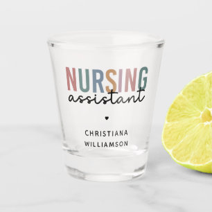 Personalised Nursing Assistant Shot Glass