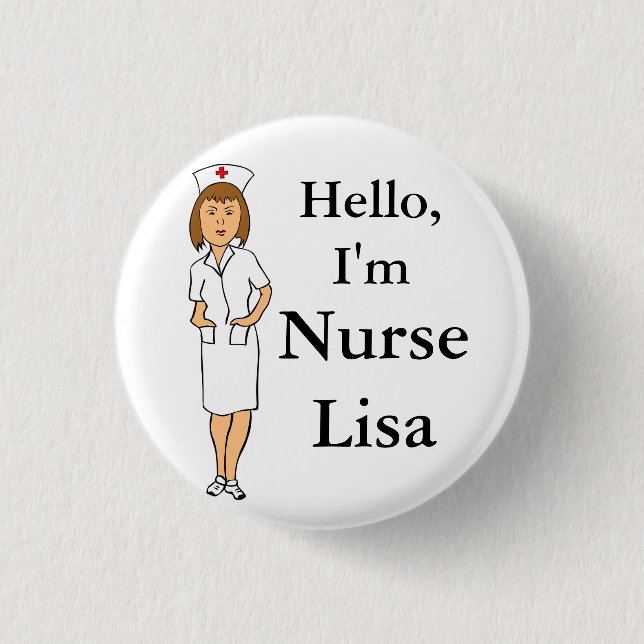Personalised Nursing Button (Front)