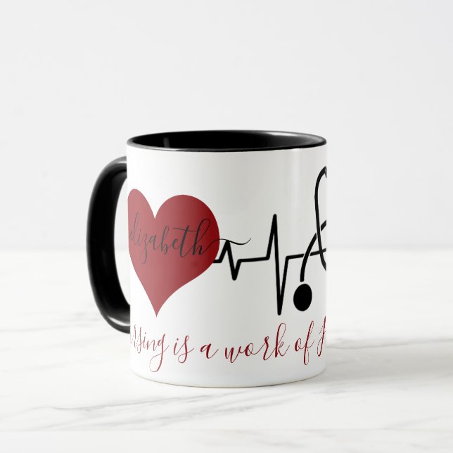 Personalised nursing mug (Front Left)