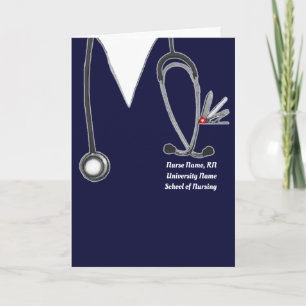 Personalised Nursing School Graduation Card