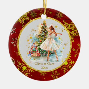 Personalised Nutcracker Ballet Christmas - Gift Ceramic Ornament