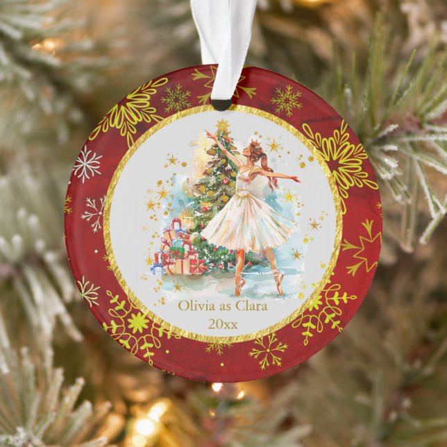 Personalised Nutcracker Ballet Christmas - Gift Ornament (Tree)