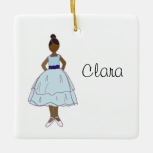 Personalised Nutcracker Ballet Clara Ceramic Ornament