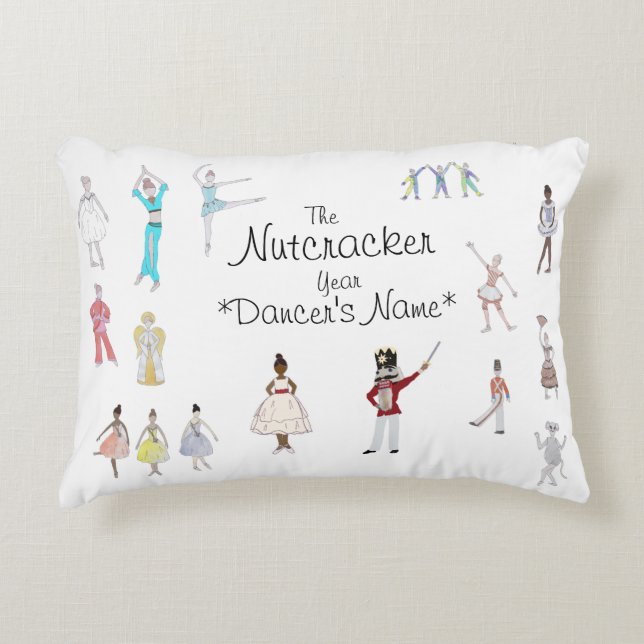 Personalised Nutcracker Ballet  Decorative Cushion (Front)