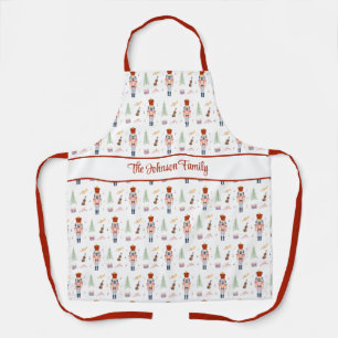 Personalised Nutcracker Ballet Music Holiday Apron