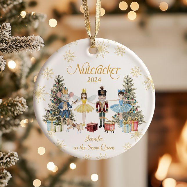 Personalised Nutcracker Ceramic Ornament (Creator Uploaded)