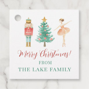 Personalised Nutcracker Christmas Gift Favour Tags