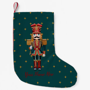 Personalised Nutcracker Christmas Holiday Small Christmas Stocking